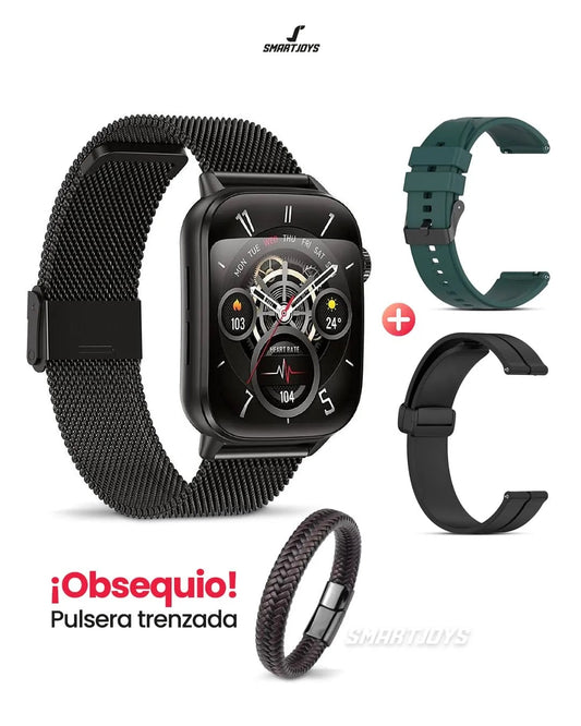 Smartwatch G-TIDE S6 PRO Rosado Gold con manillas