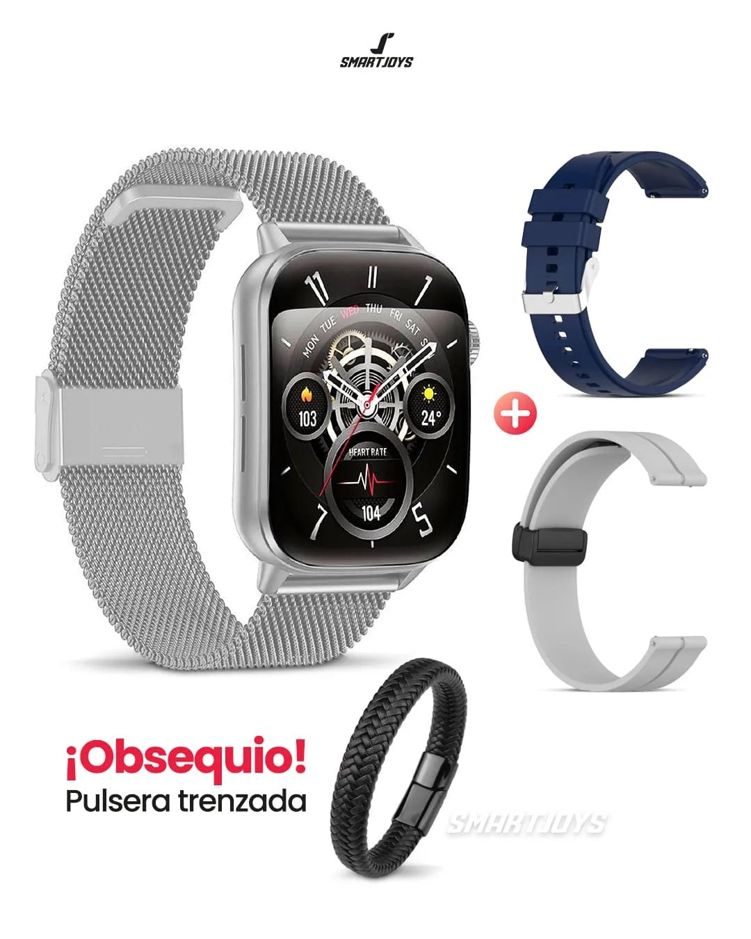 Smartwatch G-TIDE S6 PRO Negro con manillas
